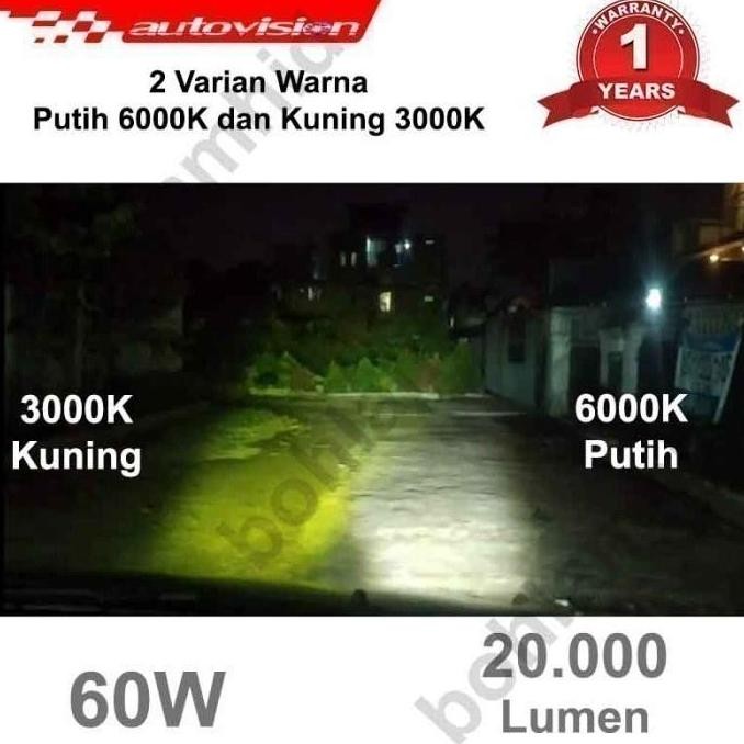 Lampu Laser LED Foglamp H11 H16 Autovision Laser Fog Light Lampu Kabut