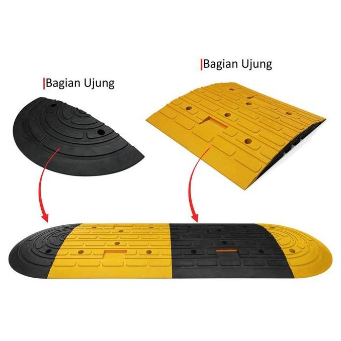 OsanO - Rubber Speed Bump Universal / Polisi Tidur Karet Tengah