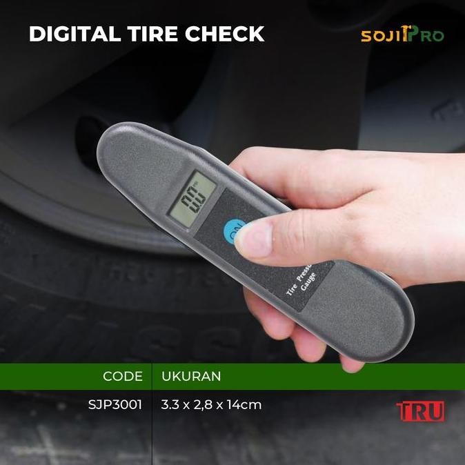 Alat Tes Tekanan Ban DIGITAL Tire Pressure Check gauge LCD Sojipro