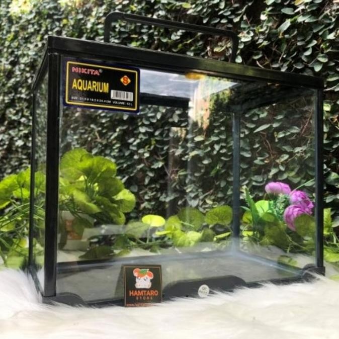 aquarium + tutup aquarium untuk kandang hamster