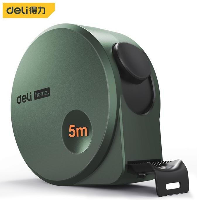 Deli Tools Meteran Tukang Besi / Measuring Tape 3 5 Meter Green