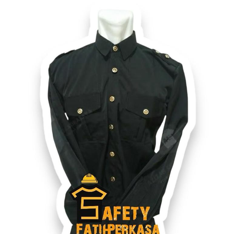 Eelic Baju Safari Security | Seragam Safari Satpam | Seragam Safari Lengan Pendek Panjang | Seragam 
