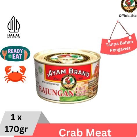 

TERLARIS Ayam Brand - Kepiting Kaleng Rajungan Crab Meat Flake In Brine 170gr Siap kirim