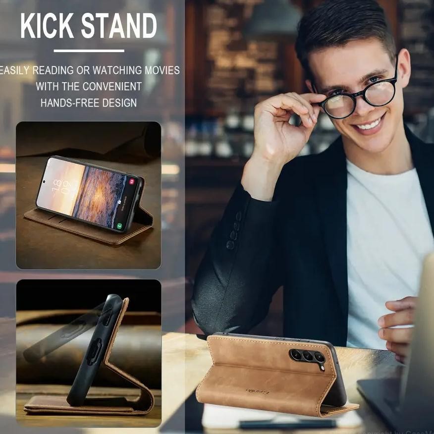 Fue-K5X20 Mr - Caseme Untuk Samsung A54 A34 A24 A14 - M14 4G 5G Leather Flip Wallet Case Dompet Magn