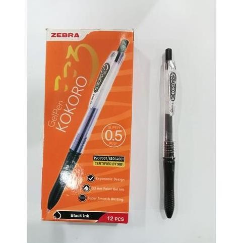 

Bf888S Tbmo (Pack 12Pcs) Bolpen Kokoro Gel 0.5 Black Zebra At43