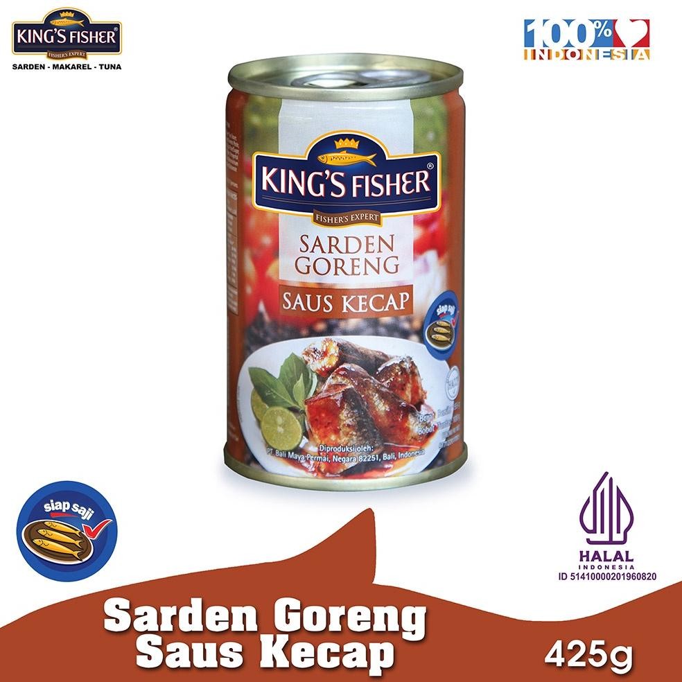 

TERMURAH King's Fisher Sarden goreng saus kecap Makanan Kaleng 425 gr Siap kirim
