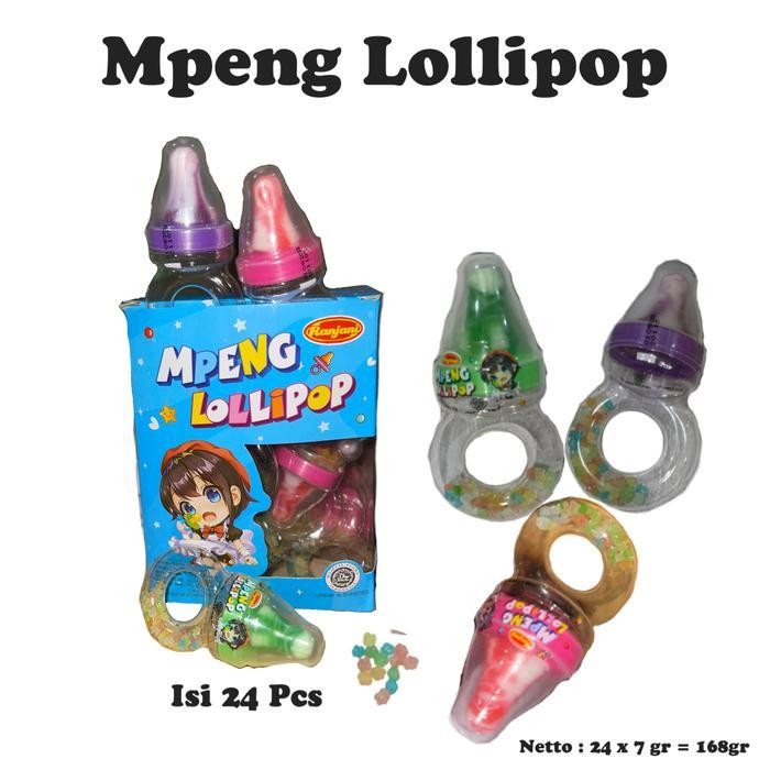 

Permen Empeng 2In1 24 X 7 Gr Rasa Buah Buahan By Jadoelsnack Candy Food Jelly Mangga