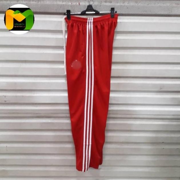 PROMO - celana training merah lis putih/training dewasa pria/wanita MLXLXXL
