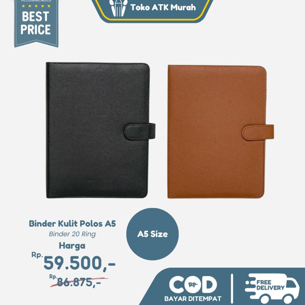 

BINDER POLOS KULIT WARNAWARNI 20 RING A5