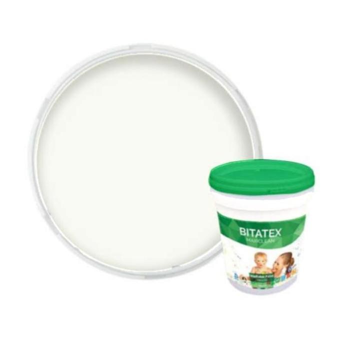Bitatex Maxiclean Super White 20L Pail Cat Tembok Easy Clean Ready Mix