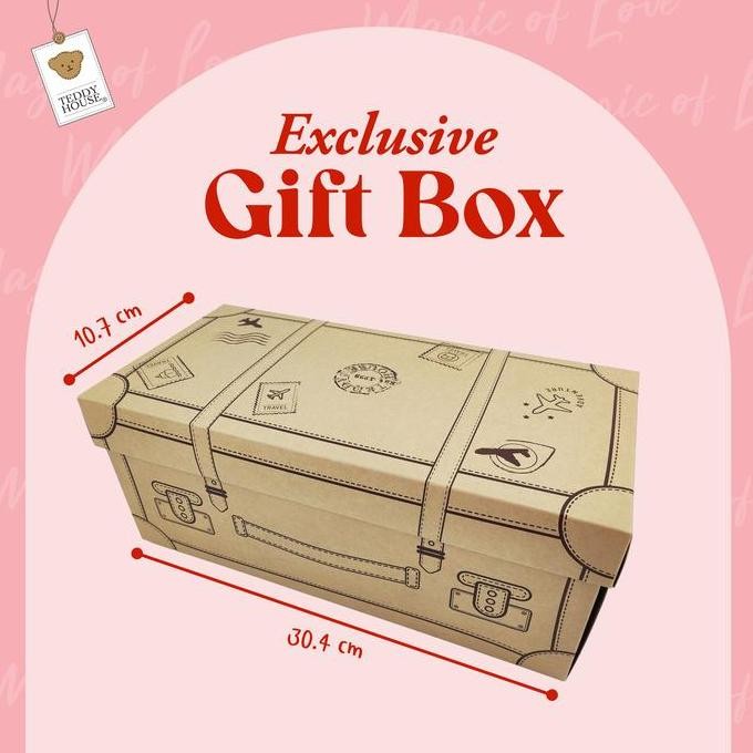 

Teddy House Gift Box Luggage Design 30,4 Cm X 10,7 Cm
