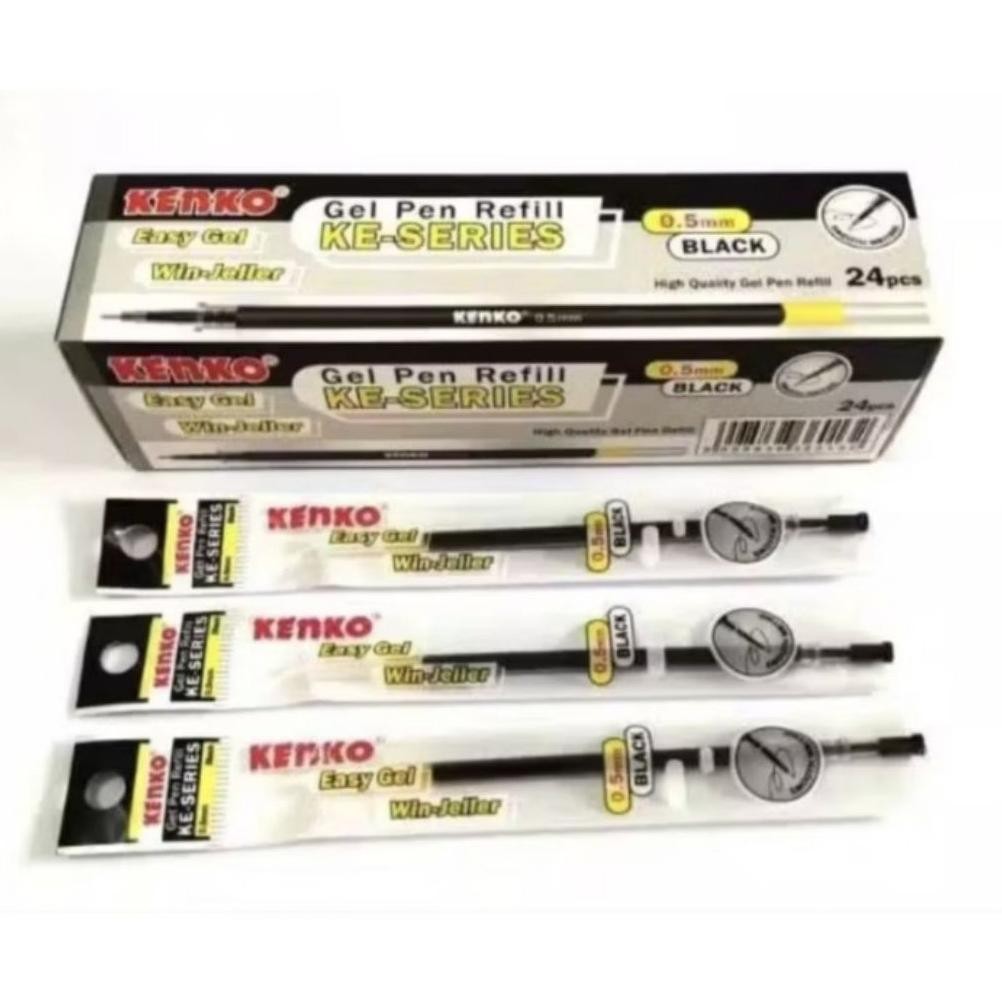 

Heatshrin Kenko Refill Isi 24 Pcs / Isi Pulpen Gel / Cair Kenko Easy Gel 0.5 Mm Hitam/Biru Sm-150