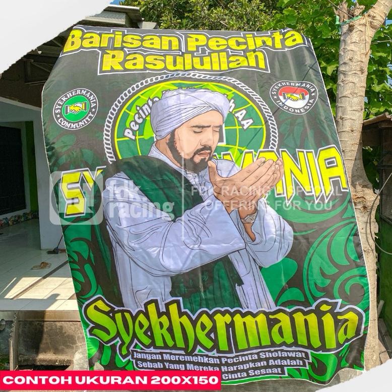 Promo Ready Stock Siap Kirim Promo Jumbo 300X200 | Bendera Syekhermania 200X300 Bendera Syekhermania