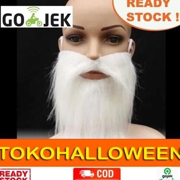 Jenggot Palsu Putih Bulu Sintetis Untuk Film