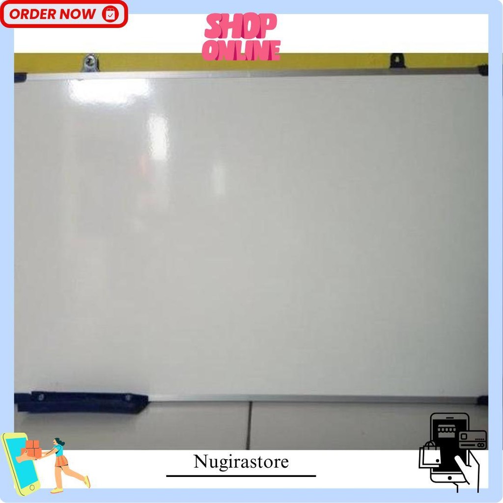 

Papan Tulis 60X90Cm Spidol Dan Kapur Whiteboard / Blackboard Ukuran 60X90 Gratis Ongkir