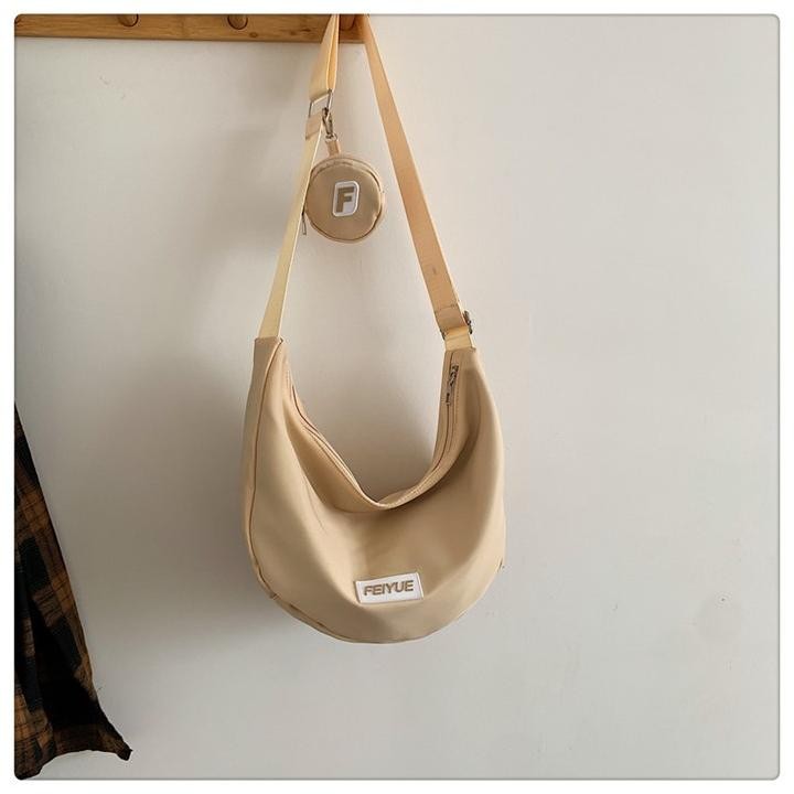 Promo.. Fei Sling Bag Wanita Bahan Nylon Tas Selempang Bahu Wanita Trend Y2K Kekinian Lucu Korean St
