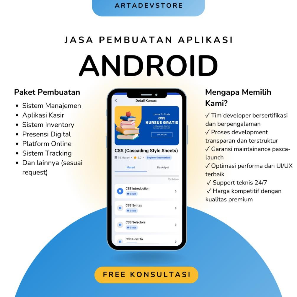 Jasa Pembuatan Aplikasi Android | Jasa Aplikasi Android
