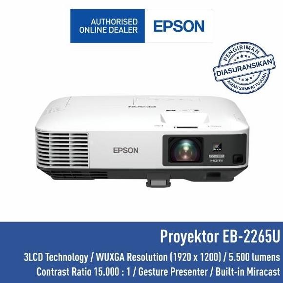 Termurah Proyektor Epson Eb-2265U Eb2265U 2265U Wuxga Garansi Resmi Berkualitas