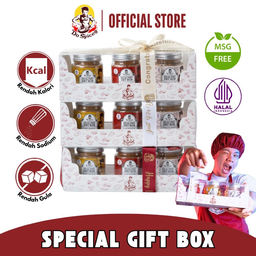 

Do Spices Special Gift Box / Bundling 3 Bumbu Marinasi Rendah Kalori - Rempah rempah