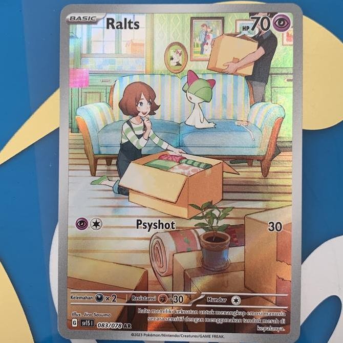 Pokemon TCG Indonesia Ralts AR SV1S 083 Rare Original