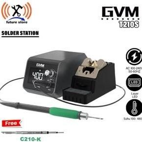 GVM T210S SOLDER STATION ORIGINAL - SOLDER LAYA LED LCD - SOLDER CEPAT PANAS TEKNISI PONSEL HANDPHON