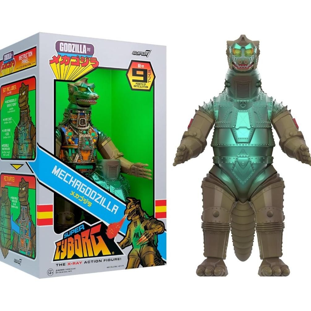 Super7 Super Cyborg Toho Mechagodzilla 27,9 Cm Groe Toho Godzilla Actionfigur, Klassische