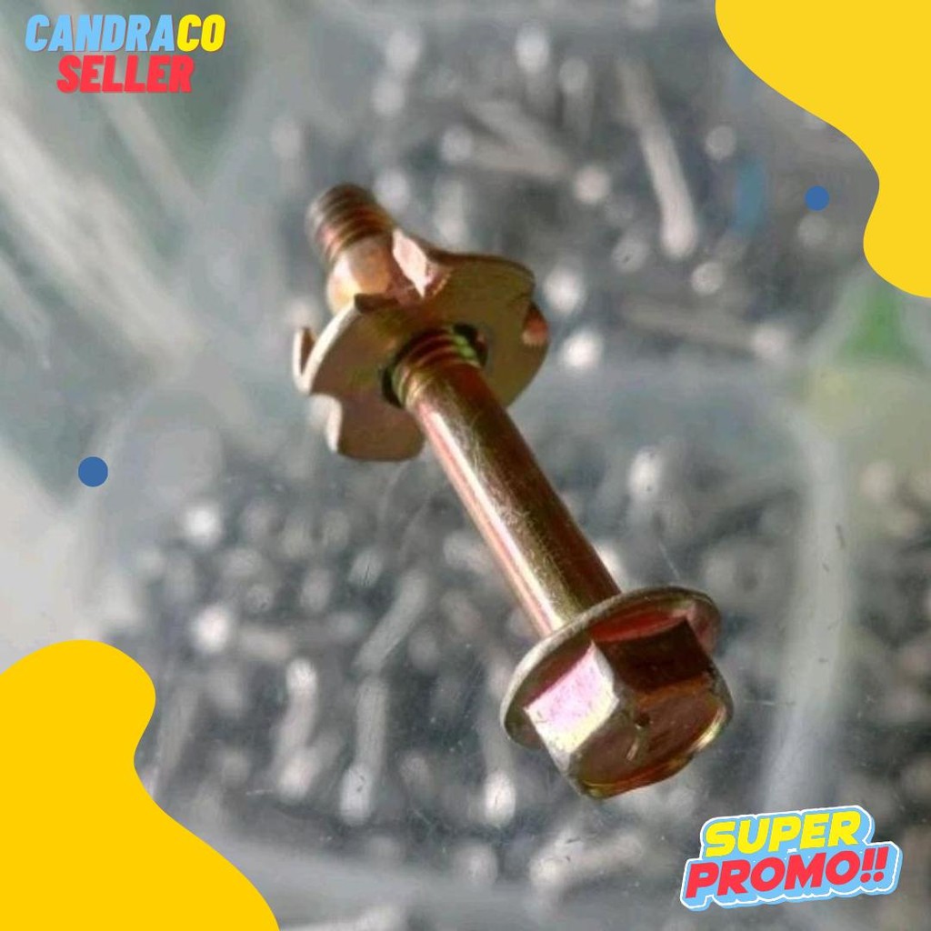 Cusss Serbu Baut Flange Mur Cakar [Sepasang] Ukuran M6X40 / Tee Nut M6 / Mur Cakar M6 / Mur Tanam Ka