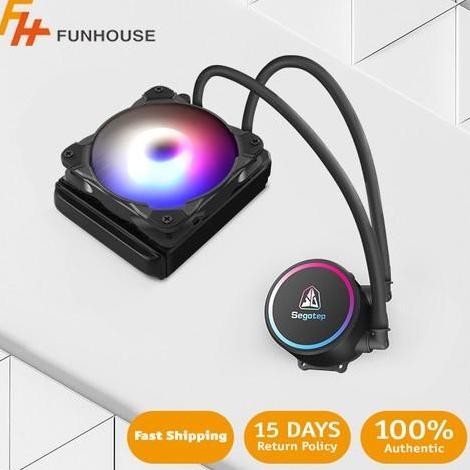 [ELEGAN] SEGOTEP Becool 120S PC CPU Cooler 120mm Mute Fan LED Rainbow Original