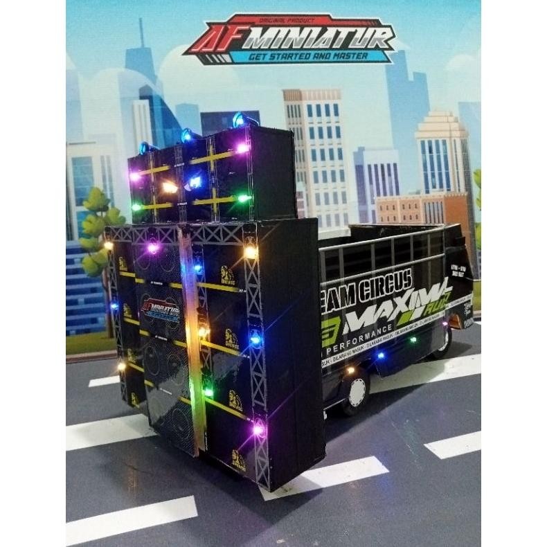 Miniatur truk sound system brewog/miniatur sound system/miniatur truk oleng/mainan anak