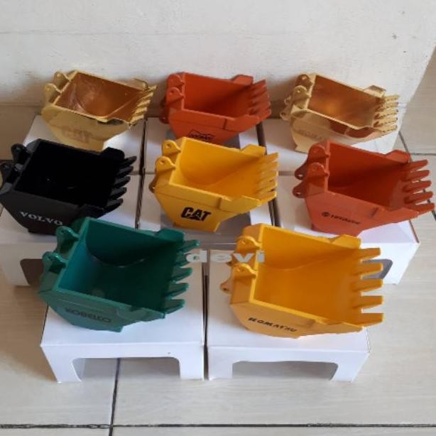Miniatur alat berat/ diecast miniatur excavator/miniatur bucket