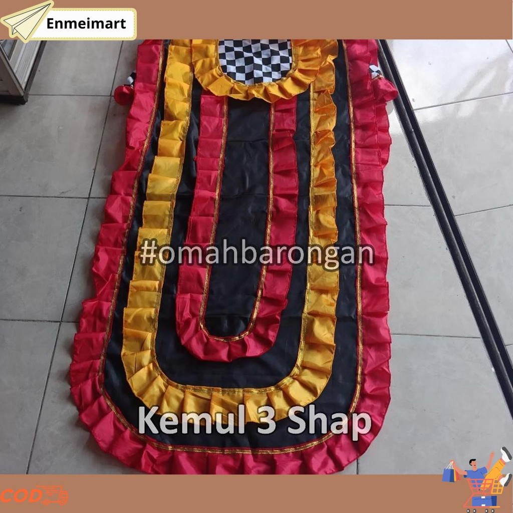 Kemul Barongan Anak SD Pentas Dewasa Warna Biru Hitam Merah Kuning Hijau Best Seller