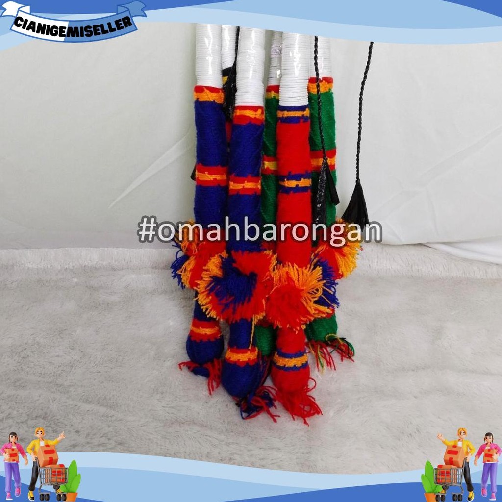 Pecut Prentul Gagang Rajut Rapi Untuk Pemain Kuda Lumping New