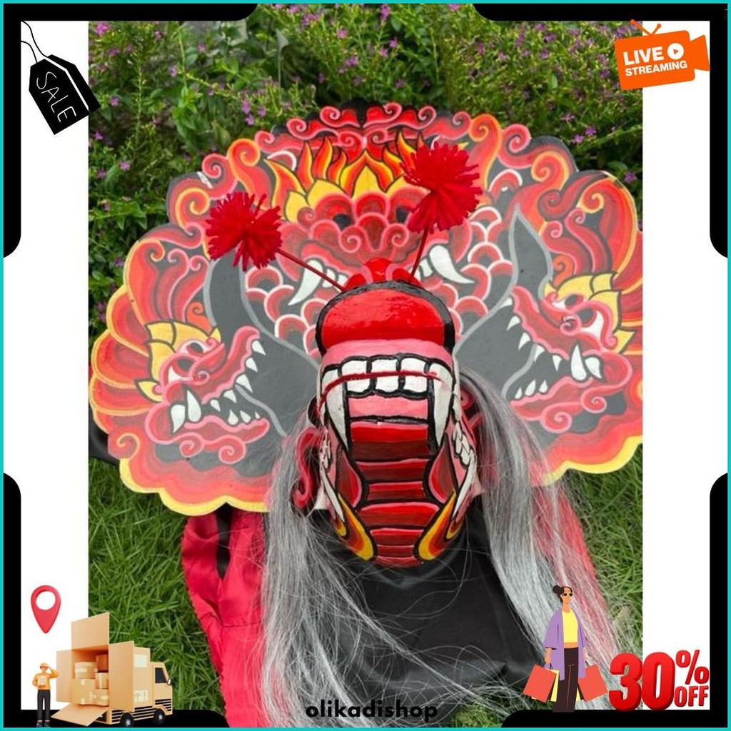 Barongan Telon Merah Pentas Anak Kualitas Premium Cod