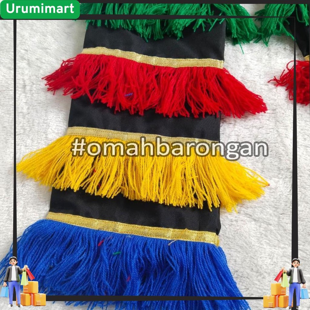 Celana Dan Embong Barongan Anak Warna Pelangi SD Cuci Gudang