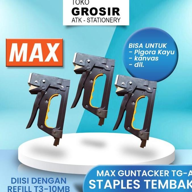 

Promo STAPLER TEMBAK MAX GUN TACKER TG-A Stationery COD