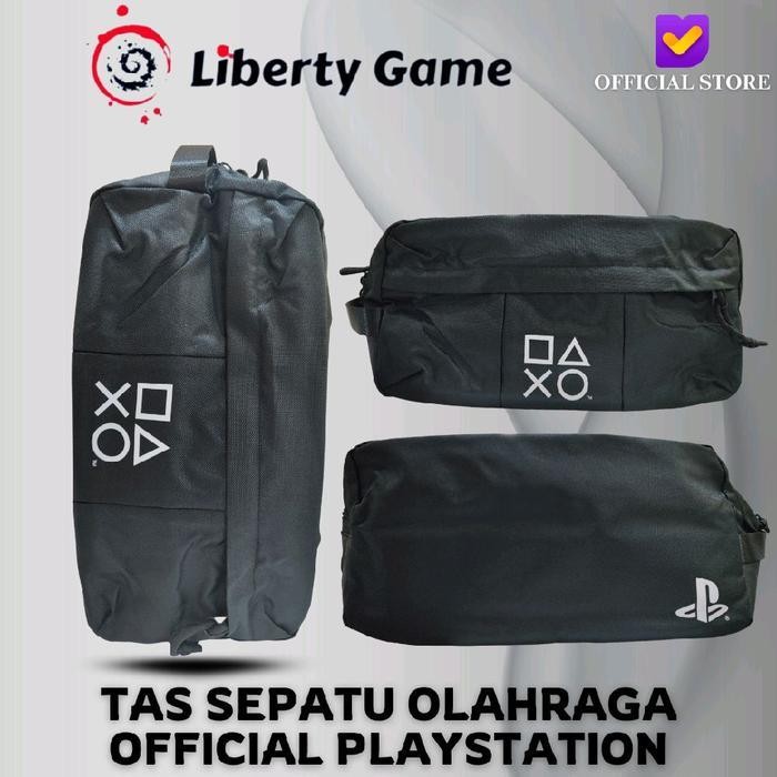 Tas Sepatu Olahraga Pria Wanita Shoes Bag Tas Futsal Tas Bola Tas Sport Warna Hitam Official PlaySta