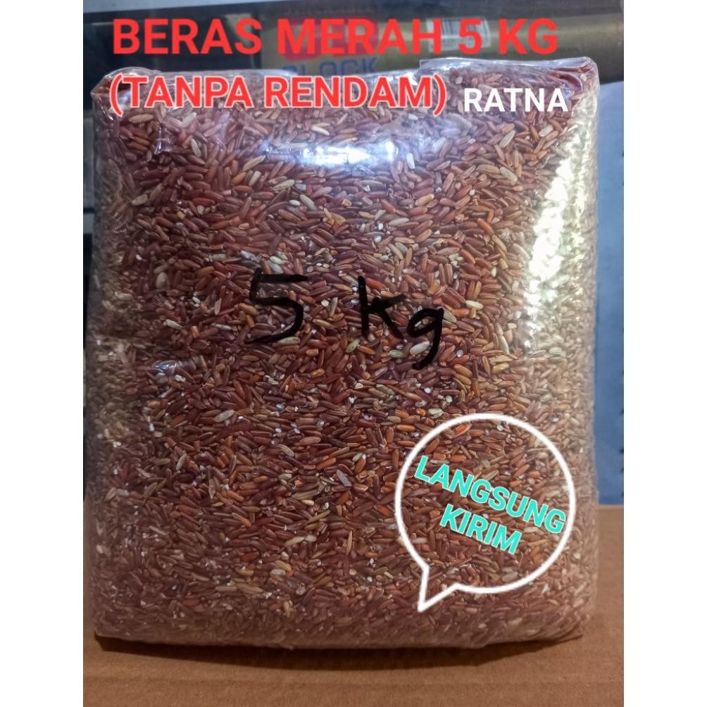 

5 Kg Beras Merah Termurah Langsung Petani (Tanpa Rendam - Tanpa Ribet) Beras Sehat Cocok Untuk Diet