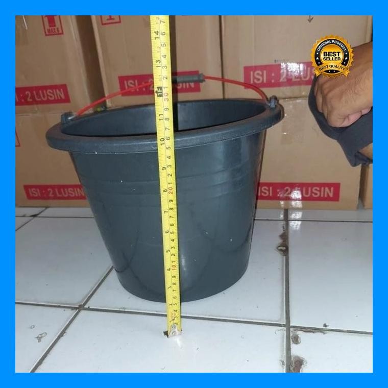 (Termurah) Ember Karet - Ember Hitam - Ember Air - Ember Tanpa Tutup Bestseller