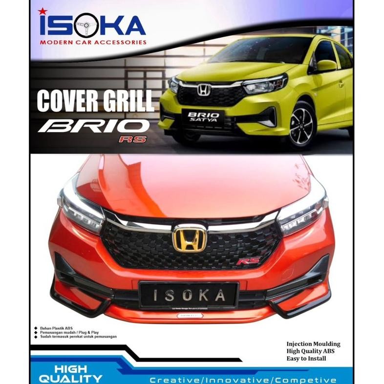 FRONT GRILL GRILL DEPAN  BRIO RS 2023 2024 2025 UP MODEL ORI (OEM) MODEL GANTI