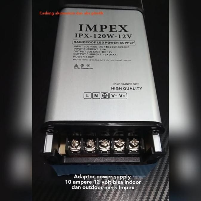 adaptor power supply 10 ampere DC 12 volt