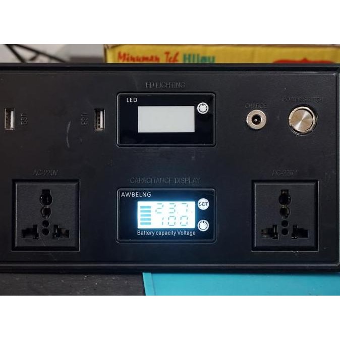 MESIN DIY GENSET PORTABLE POWER STATION INVERTER DC 24V TO AC 220V ORIGINAL DAN TERPERCAYA