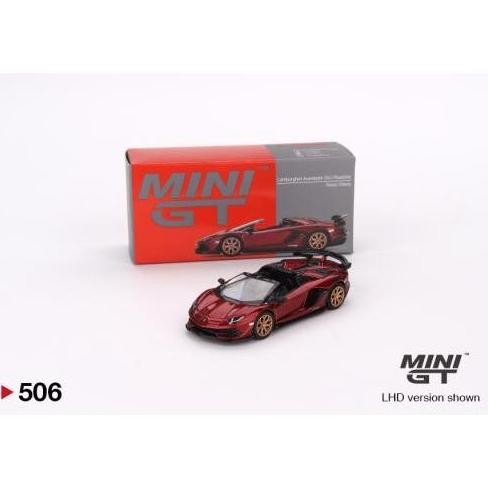 MINI GT 506 Lamborghini Aventador SVJ Roadster Rosso Efesto