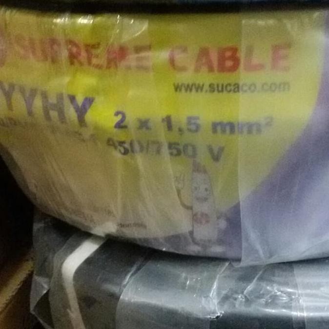 Supreme nyyhy 2x1.5/kabel serabut 2x1.5/kabel supreme/kabel hitam