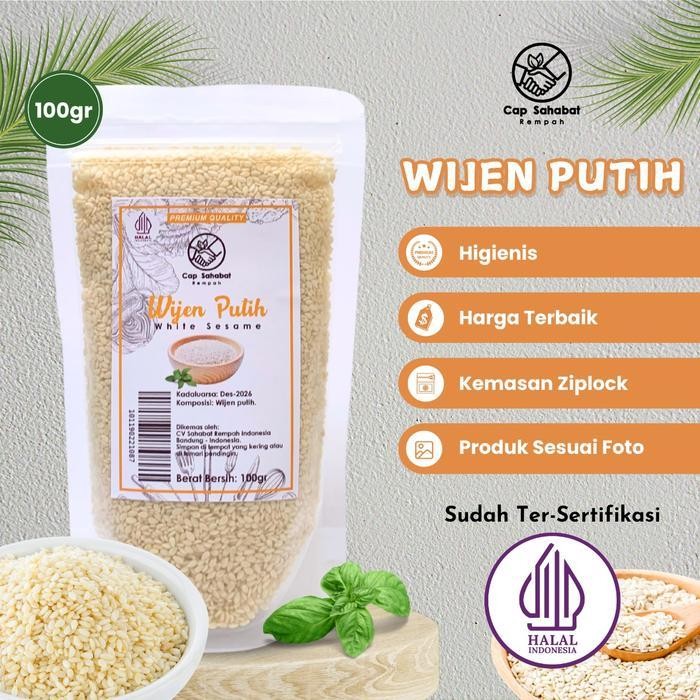 

ES 100gr Wijen Putih / White Sesame 100% PREMIUM