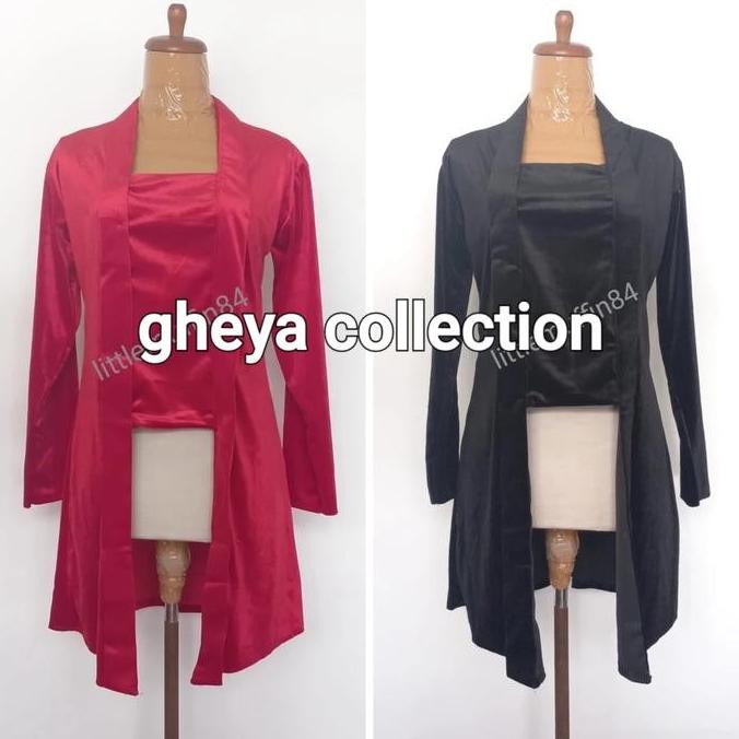 Atasan Kebaya Tunik Kutu Baru Beludru/Kebaya Tunik Wanita/Kebaya Tunik Lengan Panjang