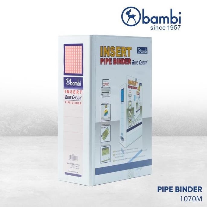 

TERLARIS - Bambi Insert Pipe Binder Folio EXTRA JUMBO SIZE 00 mm With Full Spine 4 Colour Labels 070M