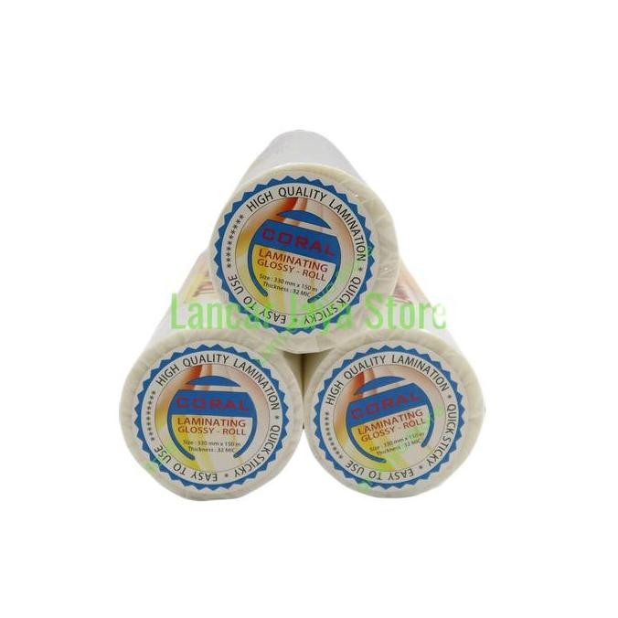 

TERMURAH - Plastik Laminating Coral Roll Glossy 0mm x 2Mic x 0m Mesin