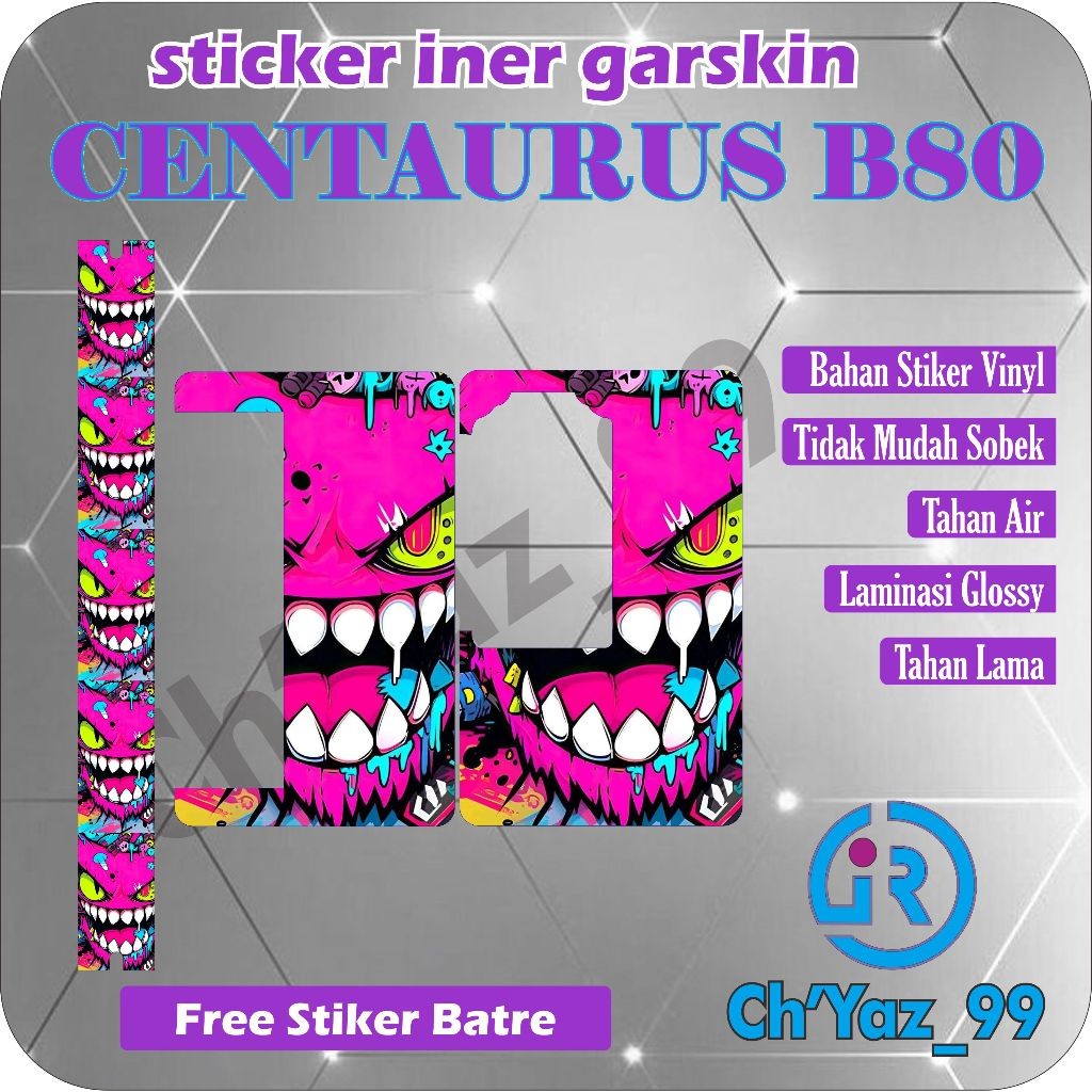 

*New Model* B80 Iner Lengkap B Garskin Stiker Custom Case Laminasi Tebal COD