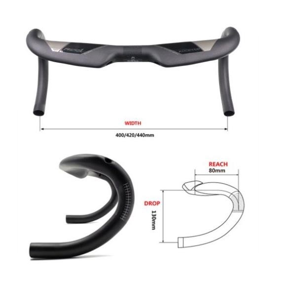 Premium Dropbar Kocevlo Carbon Aero 380Mm 400Mm 420Mm 440Mm 380 400 420 440 Mm Stang Handlebar Balap