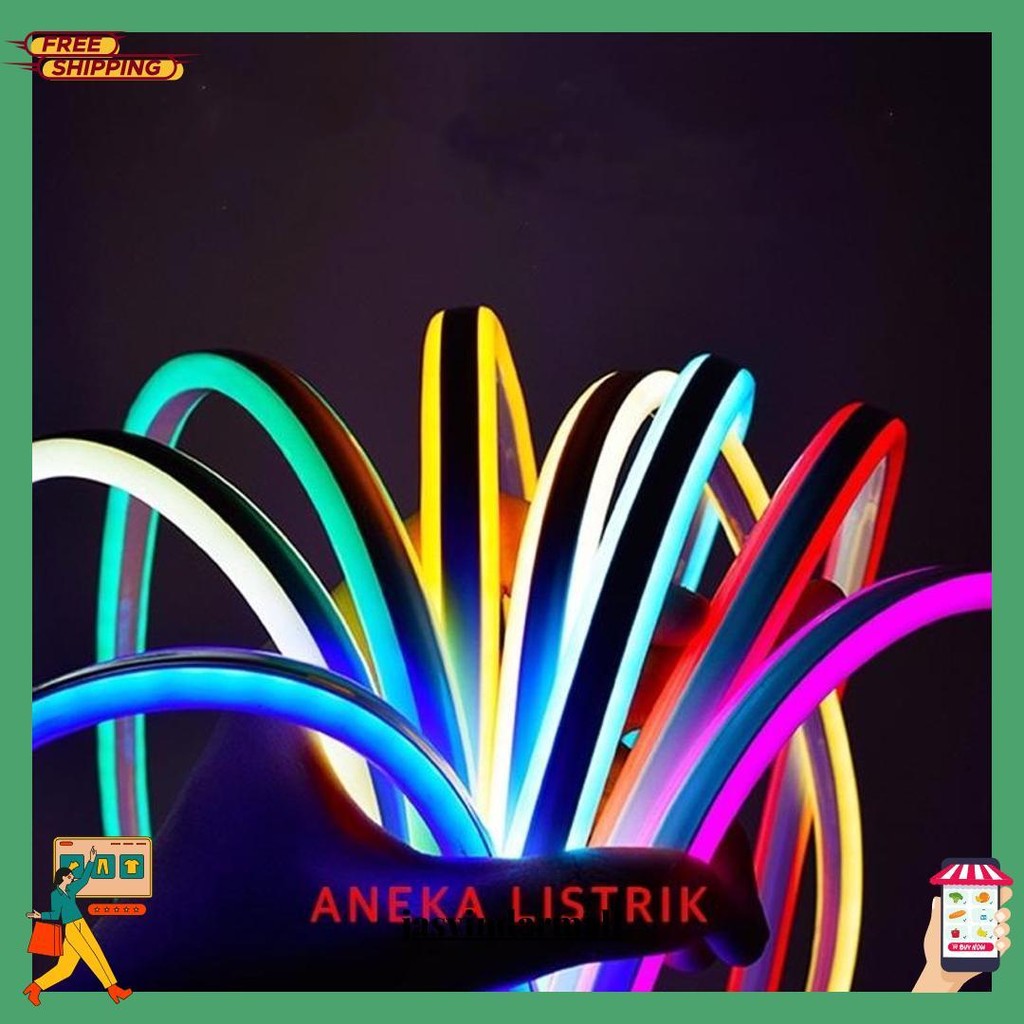 Neon Flex Lampu Led Selang 1M-5M Kualitas Premium Dc 12V / Lampu Alis Motor Mobil / Lampu Led Fleksi